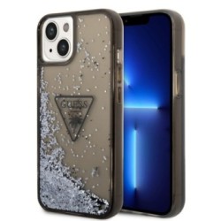 Guess “Metallic Triangle Glitter Logo Collection” Θήκη προστασίας από σιλικόνη – iPhone 14 Plus Black – GUHCP14MLFCTPK