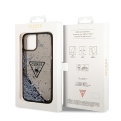 Guess “Metallic Triangle Glitter Logo Collection” Θήκη προστασίας από σιλικόνη – iPhone 14 Plus Black – GUHCP14MLFCTPK