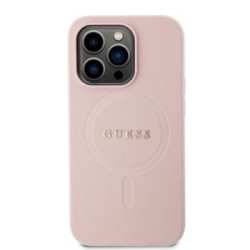 Guess Saffiano Hard Case Θήκη προστασίας από δερματίνη – iPhone 13 Pro Ροζ – GUHMP13LPSAHMCP