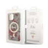 Guess “Flower Collection” MagSafe Hard Case Θήκη προστασίας από σκληρό πλαστικό – iPhone 14 Plus Χακί – GUHMP14MHCFWSA
