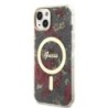 Guess “Flower Collection” MagSafe Hard Case Θήκη προστασίας από σκληρό πλαστικό – iPhone 14 Plus Χακί – GUHMP14MHCFWSA