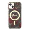 Guess “Flower Collection” MagSafe Hard Case Θήκη προστασίας από σκληρό πλαστικό – iPhone 14 Plus Χακί – GUHMP14MHCFWSA