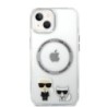 Karl Lagerfeld Magsafe Ringstand Case IML Ring Karl+Choupette Θήκη προστασίας από σκληρό πλαστικό για iPhone 14 Plus Clear – KLH