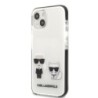 Karl Lagerfeld “ Karl + Choupette” Hard Case Θήκη προστασίας από σιλικόνη – iPhone 13 Mini Λευκό – KLHCP13STPEKCW