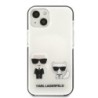 Karl Lagerfeld “ Karl + Choupette” Hard Case Θήκη προστασίας από σιλικόνη – iPhone 13 Mini Λευκό – KLHCP13STPEKCW
