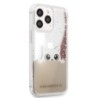 Karl Lagerfeld Liquid Glitter Case "Peek a Boo Cover" Θήκη προστασίας – iPhone 13 Pro Max Clear/Glitter Pink
