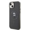 Karl Lagerfeld Magsafe Ringstand Case IML Ikonik Θήκη προστασίας από σκληρό πλαστικό για iPhone 15 Plus Black – KLHMP15MHFCKNOK
