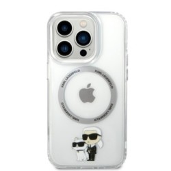 Karl Lagerfeld Magsafe Ringstand Case IML NFT Karl+Choupette Θήκη προστασίας από σκληρό πλαστικό για iPhone 14 Pro Max Clear – K