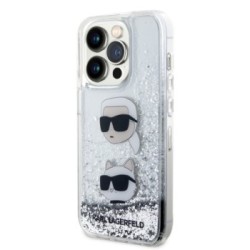 Karl Lagerfeld Karl + Choupette Liquid Glitter Case Θήκη προστασίας από σιλικόνη – iPhone 14 Pro Max Black – KLHCP14XLDHKCNS