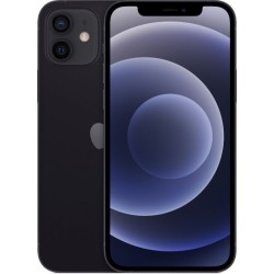 Μεταχειρισμένο Apple iPhone 12 128GB - Black μπροστινή και πίσω όψη