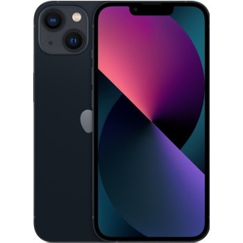 Μεταχειρισμένο Apple iPhone 13 128GB - Midnight μπροστινή και πίσω όψη
