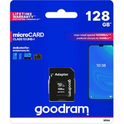 GoodRAM M1AA SDXC UHS-I U1 Κάρτα μνήμης 128GB με αντάπτορα