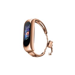Hurtel Bracelet Λουράκι Μεταλλικό (Xiaomi Mi Band 6 / 5 / 4 / 3 ) - Ροζ Χρυσό