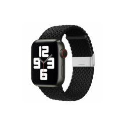 Hurtel Fabric Λουράκι Υφασμάτινο (Apple Watch Ultra /9/8/7/6/SE/5/4/3/2 - 49mm/45mm/44mm/42mm) - Μαύρο