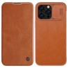Nillkin Qin Pro Back Cover Δερμάτινη (iPhone 14 Pro Max) - Καφέ