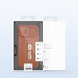 Nillkin Qin Pro Back Cover Δερμάτινη (iPhone 14 Pro Max) - Καφέ