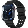 Triple Protection Λουράκι με Ανοξείδωτο Ατσάλι για Apple Watch 42/44/45mm - Μαύρο