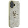 Guess Fixed Glitter 4G Logo Case για iPhone 16 Plus - Χρυσό