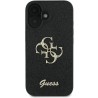 Guess Fixed Glitter 4G Logo Case για iPhone 16 Plus - Μαύρο