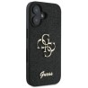 Guess Fixed Glitter 4G Logo Case για iPhone 16 Plus - Μαύρο