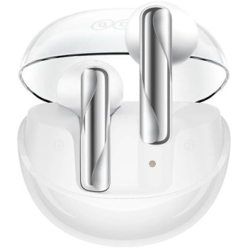 QCY Ailypods Clear In-ear BT Handsfree Ακουστικά -  White ανοιχτη θηκη με ακουστικα