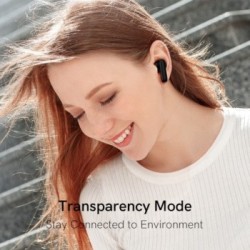 QCY T13 ANC Bluetooth Handsfree Ακουστικά με Θήκη Φόρτισης - Μαύρο