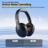 QCY H3 Lite ANC Ασύρματα/Ενσύρματα Over Ear Ακουστικά - Μαύρο